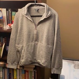 Roots polo zip up sweatshirt